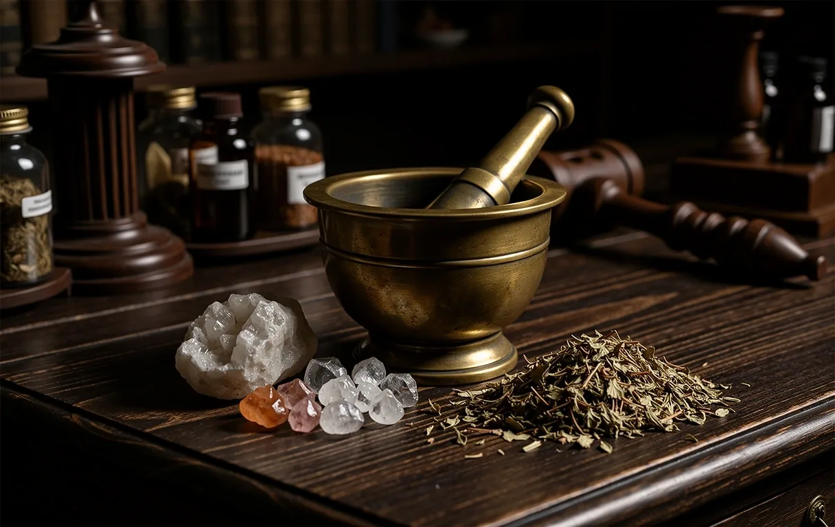 Traditional apothecary tools
