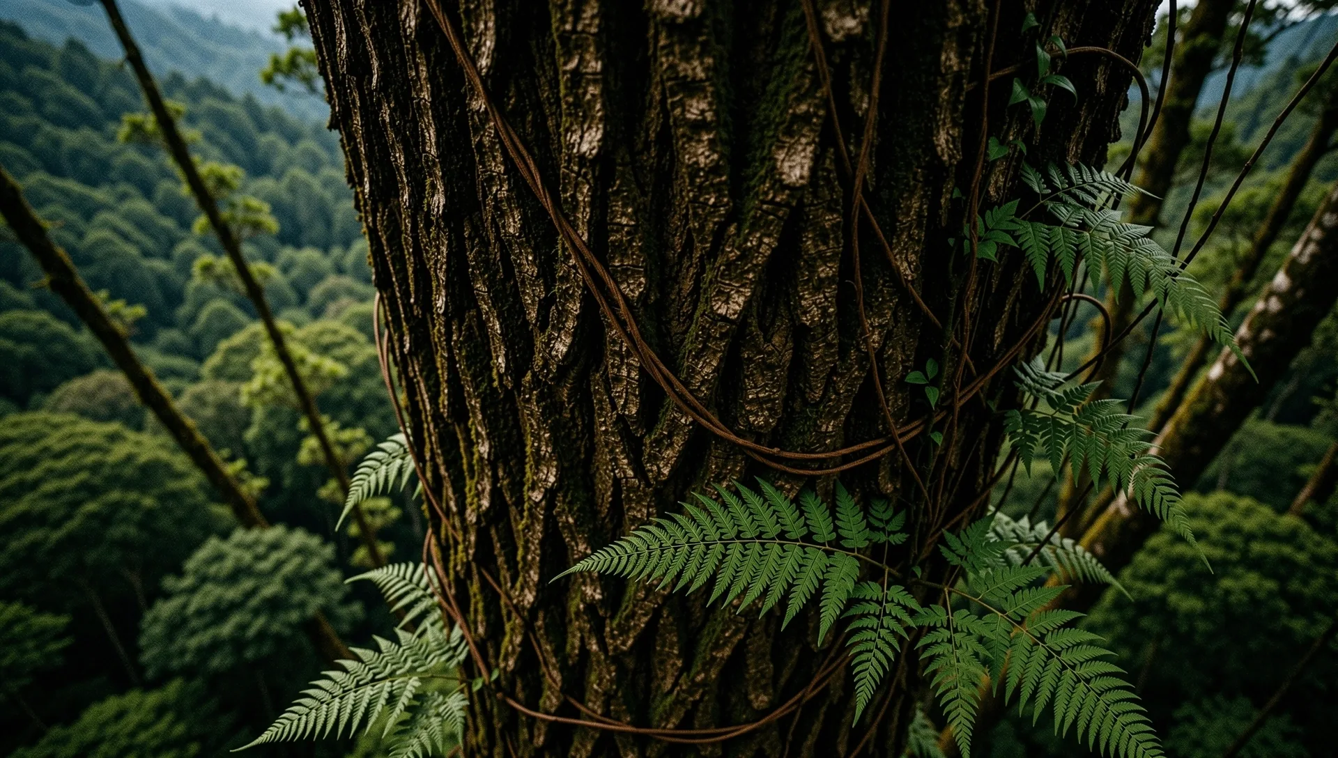 Botanical textures of the Indonesian forest